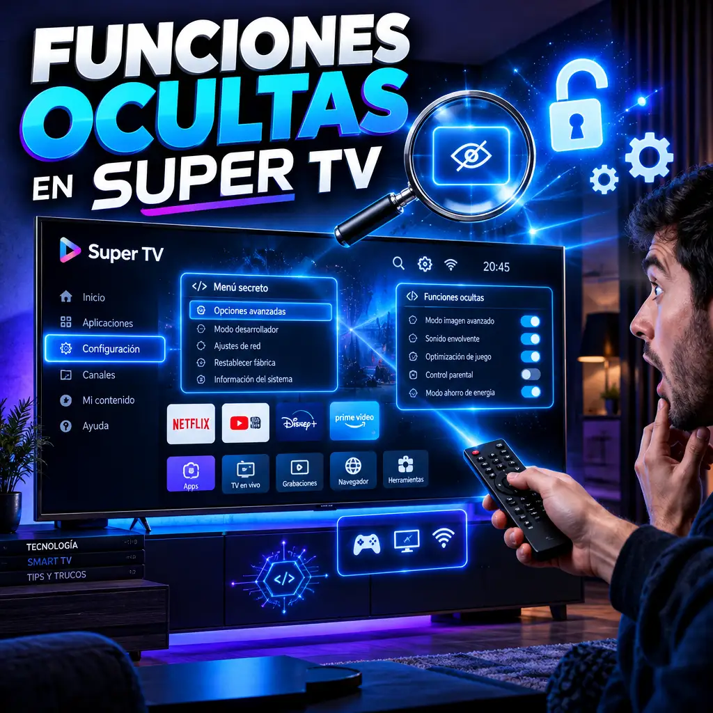 Funciones ocultas en Super TV que la mayoría de los usuarios pasan por alto